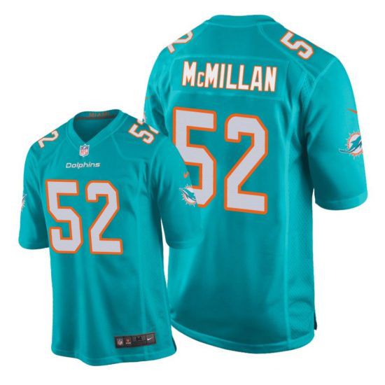 Men Miami Dolphins 52 Raekwon McMillan Nike Green Game Player NFL Jersey